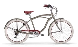 MBM Bici Cruiser MBM Honolulu 26 U Acc 6 Vel Sh, Bici Uomo, Verde Mil A42, XX