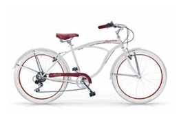 MBM Bici MBM Honolulu, Bici Cruiser Uomo, Avorio A11, 26