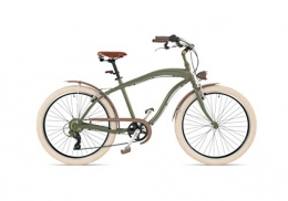 Via Veneto Bici Via Veneto Bazam Exclusive Selection Artè Cruiser Cross 26" 6V Uomo (Verde Opaco)