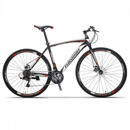 CLOUDH Bici 700C Bici da Strada da Uomo 26 Pollici Bici da Corsa, 21 Marce Bici da Strada Ultraleggera Bici da Strada, Telaio in Acciaio al Carbonio E Doppio Freno A Disco, Unisex per Uomo