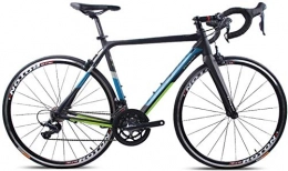 YZPTYD Bici da strada Adulti Road Bike, professionale 18-Velocit Bicicletta da corsa, Ultra-Light Telaio in alluminio a doppia V Brake Bicicletta da corsa, Perfetto for strada o sporcizia Trail Touring, Bianco, TA30, Dime