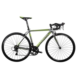 DJYD Bici Adulti Road Bike, Uomini Donne Alluminio Leggero della Bici della Strada, Bicicletta da Corsa, Città Commuter Bicicletta, Strada Bicicletta, Blu, 16 velocità FDWFN (Color : Green, Size : 16 Speed)