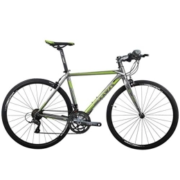 DJYD Bici Adulti Road Bike, Uomini Donne Alluminio Leggero della Bici della Strada, Bicicletta da Corsa, Città Commuter Bicicletta, Strada Bicicletta, Blu, 16 velocità FDWFN (Color : Green, Size : 18 Speed)