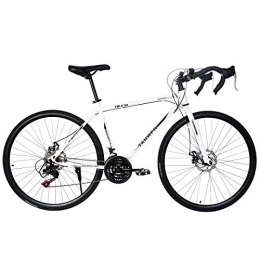 Generic Bici Bici corsa adulti Mountain bike Bici strada uomo e donna, bici strada in alluminio sospensione completa 21 velocità, freni disco, 700c - bici città pendolari bici strada bici strada - bici corsa al