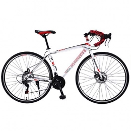 TYSYA Bici da strada Bici da Strada A 30 velocità 700C Bicicletta da Città Manubrio Curvo Alunno Adulto Unisex Bici da Corsa Telaio in Acciaio Ad Alto Tenore di Carbonio Doppio Freno A Disco, C