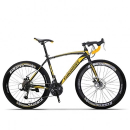 peipei Bici Bici da Strada in Acciaio al Carbonio 700C Bici da Strada Studenti Maschi e Femmine da Corsa su Strada Bici da 21 / 27 velocit per Adulti-Nero Yellow_China_27