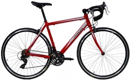 giordanoshop Bici da strada Bicicletta Ibrida da Uomo 28" 21V H55 Denver Corsa Rossa