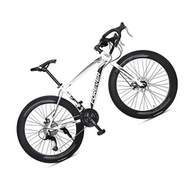 BXU-BG Strada Mountainbike in Lega di Alluminio Adulto degli Uomini di Corsa Ultra 700c Rotto Luce la velocità del Vento (Color : White, Size : L)