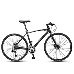 DJYD Bici da strada DJYD 30 velocità Bici della Strada, Adulto Commuter Bike, Alluminio Leggero della Bicicletta della Strada, 700 * 25C ​​Ruote, Bicicletta da Corsa con Doppio Disco Freno, Nero FDWFN (Color : Black)