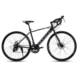 DJYD Bici DJYD Adulti della Bici della Strada, 14 velocità 700C Ruote della Bicicletta, Struttura della Lega di Biciclette con Freni a Disco, Perfetto for Strada o sporcizia Trail Touring, Grigio FDWFN