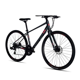 DJYD Bici DJYD - Bicicletta da strada da donna, 21 velocità, in alluminio leggero, da strada, con freni a disco meccanici, perfetta per la strada o lo sporco Trail Touring, colore: nero, XS FDWFN, nero, S