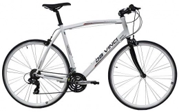 giordanoshop Bici da strada giordanoshop Bicicletta Ibrida da Uomo 28" 21V H55 Denver Fitness Bianca