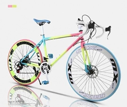 H-ei Bici H-ei Bicicletta della Strada, 24 velocità 26 Bici Pollici, Doppio Disco Freno, Acciaio al Carbonio Telaio, Strada Biciclette da Corsa, Uomini e Donne Adulti (Color : 60knife)