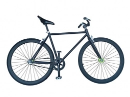 Helliot Bikes Bici da strada Helliot Bikes Fixie Soho H03, Bicicletta Singola velocità Unisex-Adulto, Nero, Standard