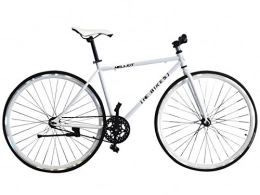 Helliot Bikes Bici Helliot Bikes Fixie Tribeca H17, Bicicletta Singola velocit Unisex, Bianco, Standard