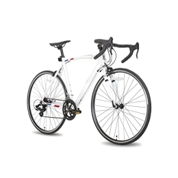 HESND Bici HESND ZXC Biciclette per Adulti 2 Colori 14 Velocità Anteriore e Posteriore In Alluminio Clip Freni Senza Shock Bici Da Strada (colore: Bianco)