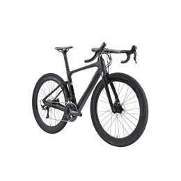 HESND Bici HESND Zxc Biciclette per adulti ghiaia freno a disco auto strada 22-velocità strada auto ghiaia fibra di carbonio strada veicolo fuoristrada 700 * 40c pneumatico largo (colore: nero, taglia: XL)