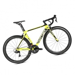 JJIIEE Bici da strada JJIIEE Bici da Strada Fuoristrada Ruote 700C Freno a Disco a 22 velocità Bici da Strada in Alluminio, cursore Riflettente colorato Laser UV, Bicicletta da Corsa più Veloce e più Leggera, D, XL