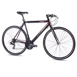 KCP Bici da strada KCP Marathon - Bicicletta da corsa, 28", 21 marce, cambio Shimano, 56 cm, 71, 1 cm, colore nero