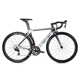 LYGID Bici da strada LYGID Bici da Strada 700C Strada Unisex Bicicletta da Strada in Fibra di Carbonio con Sistema di deragliatore 22 Speed e Doppio V Brake, B, 50cm