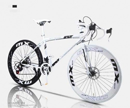 MJY Bici MJY Bicicletta da strada, bici da 24 pollici a 24 velocità, doppio freno a disco, telaio in acciaio ad alto tenore di carbonio, bicicletta da corsa, uomini 'S e donne adulti 6-11, 40knife