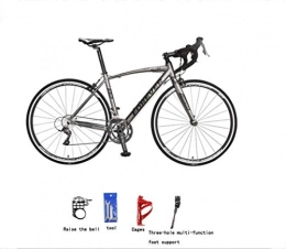 Painting Bici Pittura Stazionaria Bicicletta Mountain Bike Road Racing Bicicletta 16 Velocità Freno IntoBrake Maniglia Bici Da Strada 700C Telaio In Lega Di Alluminio Curva Maniglia BXM, Grigio, 16speed