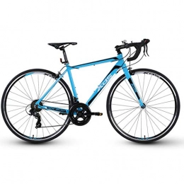 POTHUNTER Bici POTHUNTER XDS-RX200 Bici da Corsa per Bici da Corsa 700C in Fibra di Carbonio Bici da Strada con Sistema di Trasmissione A 14 velocità E Freno A Disco A Doppio Disco, Black-Blue