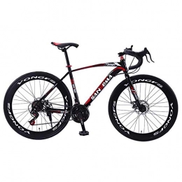 Qinmo Bici Qinmo Mountain Bike, Bici della Strada 700C 30 Biciclette Speed City Curvo Manubrio Unisex Outdoor Ciclismo Doppio Freno a Disco Leggero Bicicletta da Corsa (Color : C)