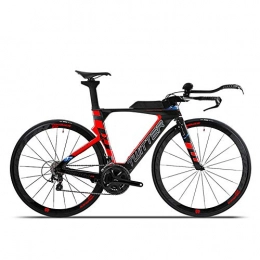 TBAN Bici TBAN Bicicletta da Corsa da Corsa TT, Corsa, 22 velocità, Fibra di Carbonio Piena, Ciclismo da Corsa, Bici da Pendolare Urbana, A, 48CM