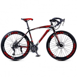 TYSYA Bici da strada TYSYA Bici Strada 27 velocità 700C Adulto Alunno Ciclismo All'aperto Biciclette Corsa Doppio Freno Disco Manubrio Curvo Periferia della Città A Cavallo, E