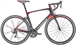 LEYOUDIAN Bici da strada Uomini Donne bici della strada, 22 Velocità Ultra-Light in fibra di carbonio della bicicletta della strada, Adulto Bicicletta da corsa, ibrida 700C Ruote Sport bici della strada ( Color : Red )