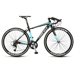 WANYE Bici WANYE GT27 700C * 28C Bici da Strada per Adulti Telaio in Acciaio Ruota con Cerchione Alto Freno a Doppio Disco Sistema di Ingranaggi a 27 velocità Bicicletta da Strada da Black blue-27speed