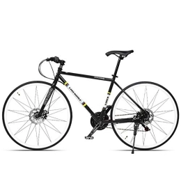 WJSW Bici WJSW Biciclettstra21 velocità, Bici strauomo con Telaio Acciaio ad Alto tenore di Carbonio, biciclettcittà con Ruote 700C con Freno Doppio Disco, Manico Nero, Piegato