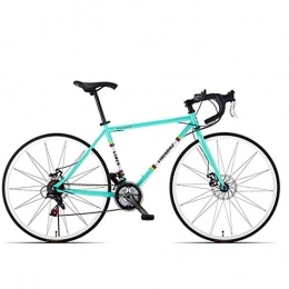 WND Bici WND Bici da Strada Bicicletta Double Shock   Bending Straight Shifting Adulto Uomo Donna Biciclette Adolescenti Studenti off-Road Racin, Bianchi, Bend