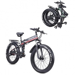 JXXU Bici 1000W 26 pollici di grasso della gomma della bicicletta di montagna elettrica Spiaggia Neve Bike for adulti, Alluminio Scooter elettrico 7 Speed ​​Gear E-Bike con rimovibile 48V12.8A batteria al litio