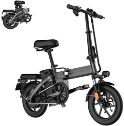 Capacity Bici elettriches 14 '' Pieghevole Bike Electric, Bicicletta da 350 W per il pendolare elettrico con batteria agli ioni di litio 48V 14.4Ah, pedale Assist, per adolescente Adulti, caricamento 150 kg / 330 libbre