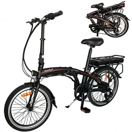 CM67 Bici 20" Bicicletta Elettrica Mountain Bike da Strada, 3 Modalit di Lavoro Velocit Massima 25km / h 250W Bici Elettriche Batteria 36V 10Ah Per Adulti E Adolescenti Carico massimo: 120 kg