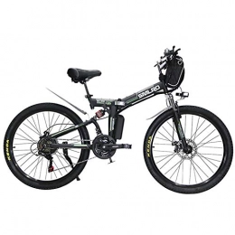 CBPE Bici 24" Ruote E-Bike Bicicletta Elettrica Pieghevole 250W Motor 7 Speed ​​Deragliatore Display 3 modalità LCD Display Bicicletta Elettrica per Adulti Città Pendolarismo Ciclismo All'aperto, Nero