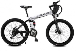 LKLKLK Bici elettriches 26 Pollici Bici Elettrica della Lega di Alluminio 36V 10Ah Lithium Battery Mountain Bike Biciclette, 21 velocit Shifter, con Un Sacchetto