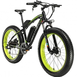 Extrbici Bici elettriches 500W 48V Bicicletta elettrica extrbici grandi pneumatico 26pollici bicicletta tutto terreno in aillage di Aluminum con freni idraulici Shimano ty300d -7Velocit, colore nero verde