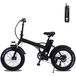  Bici 800W / 500W Mountain Electric Bike Foldable for Adults 20 inch Fat Tire Electric Bicycle 48V 12.8Ah Lithium Battery Electric Beach Bike 45km / H (Color : 500W 15ah 1 Battery) (800w 15ah 1 Battery)