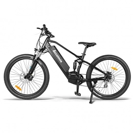 Accolmile Bici elettriches Accolmile biciclette elettriche mountain bike 27, 5"motore medio eBike pendolare strada bici elettrica per viaggi in bicicletta, Rocket Bear 1S, cambio a 8 velocità, nero