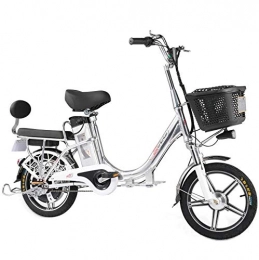 AISHFP Bici elettriches Adulti elettrica Commuter Bike, 350W 48V Batteria al Litio Lega di Alluminio Retro Bicicletta elettrica, 16Inch Lega di Alluminio Ruota Integrato, 10AH