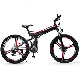 AGWa Bici elettriches AGWa 48V 1000W bici elettrica bici di montagna elettrica 26inch Fat Tire E-Bike 21 velocità freni Beach Cruiser Mens Sport Mountain Bike batteria al litio a disco idraulici