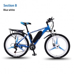 AMGJ Bici elettriches AMGJ 26" Bici Elettrica da Mountain, Bici Elettrica Mountain Bike con Display LCD E Sedile Regolabile, Compatta Portatile, Potenza 350 W Batteria 36V 8Ah / 10Ah / 13Ah, Color 3 / Wheel b, 36V13AH