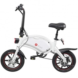 Ancheer Bici ANCHEER Bici Elettrica Pieghevole 14 Pollici, Bicicletta 250W 36V 10Ah, Portata 15 Miglia, Freni a Disco, Regolazione velocità App, 18 kg (Bianca)