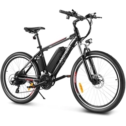 Ancheer Bici elettriches ANCHEER Bicicletta Elettrica, 26'' / 27, 5'' Mountain Bike Elettrica, Ebike per Adulti con Batteria Rimovibile 36V / 8Ah / 10Ah / 12, 5Ah, Bici elettrica da Città con Sospensioni Anteriori e 21 Velocità