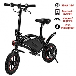 ANYWN Bici elettriches ANYWN Folding Bike Elettrico, da 14 Pollici Pieghevole elettrica Commuter Bike Ebike con 36V 8Ah Batteria al Litio, Nero