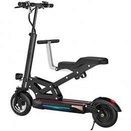 AOLI Bici elettriches AOLI Bici elettrica, 48V 500W pieghevole Viaggi batteria per auto Car Adult Mini Folding bici elettrica pieghevole Ultra Light Città bicicletta, Nero