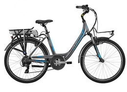 Atala Bici Atala Modello 2019 Bici elettrica E-Run FS 26 6 velocità Motore Ecologico 418wh Colore antrcite - Blu Misura Unica 45